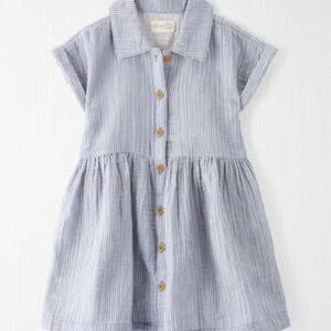 Little Planet Toddler Organic Cotton Gauze Striped Dress